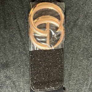 🖤Black sparkle Gg belt🖤